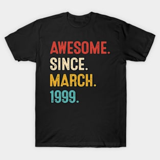 march 1999 vintage birthday retro T-Shirt